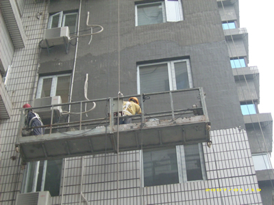 广州竹园小区外墙翻新贴瓷片工程